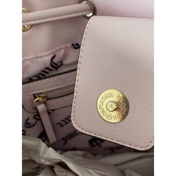 Juicy Couture Classic Scottie Dogs Tote Chocolate Pink Daydreamer Viral NEW - Picture 12 of 16